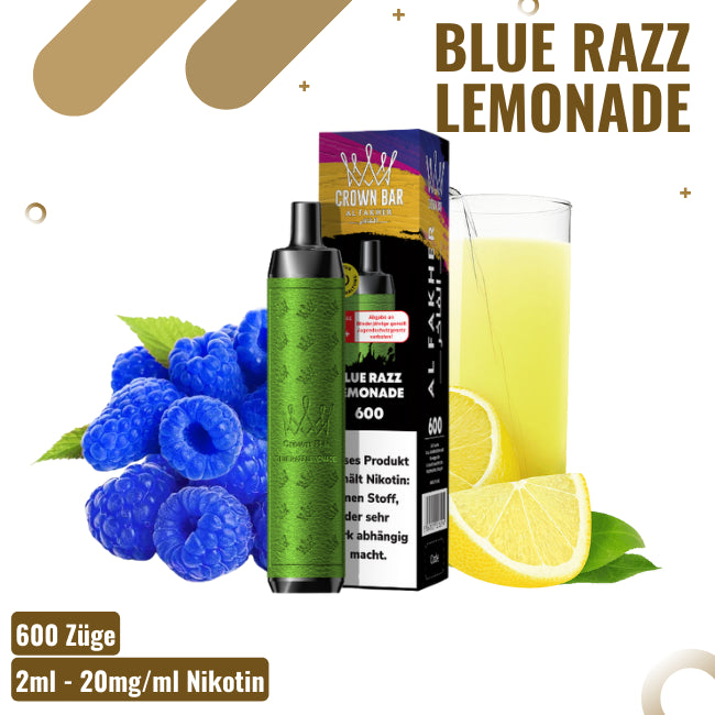 Al Fakher 600 Crown Bar Blue Razz Lemonade