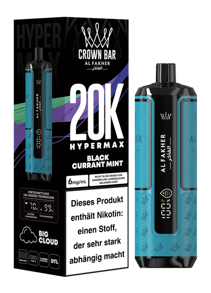 Al Fakher 20K Hypermax BLACKCURRANT MINT