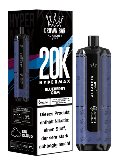 Al Fakher 20K Hypermax BLUEBERRY GUM