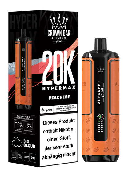 Al Fakher 20K Hypermax PEACH ICE