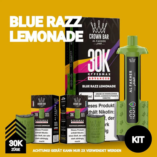 Al Fakher 30K Hypermax Blue Razz Lemonade