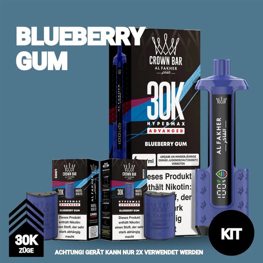 Al Fakher 30K Hypermax Blueberry Gum