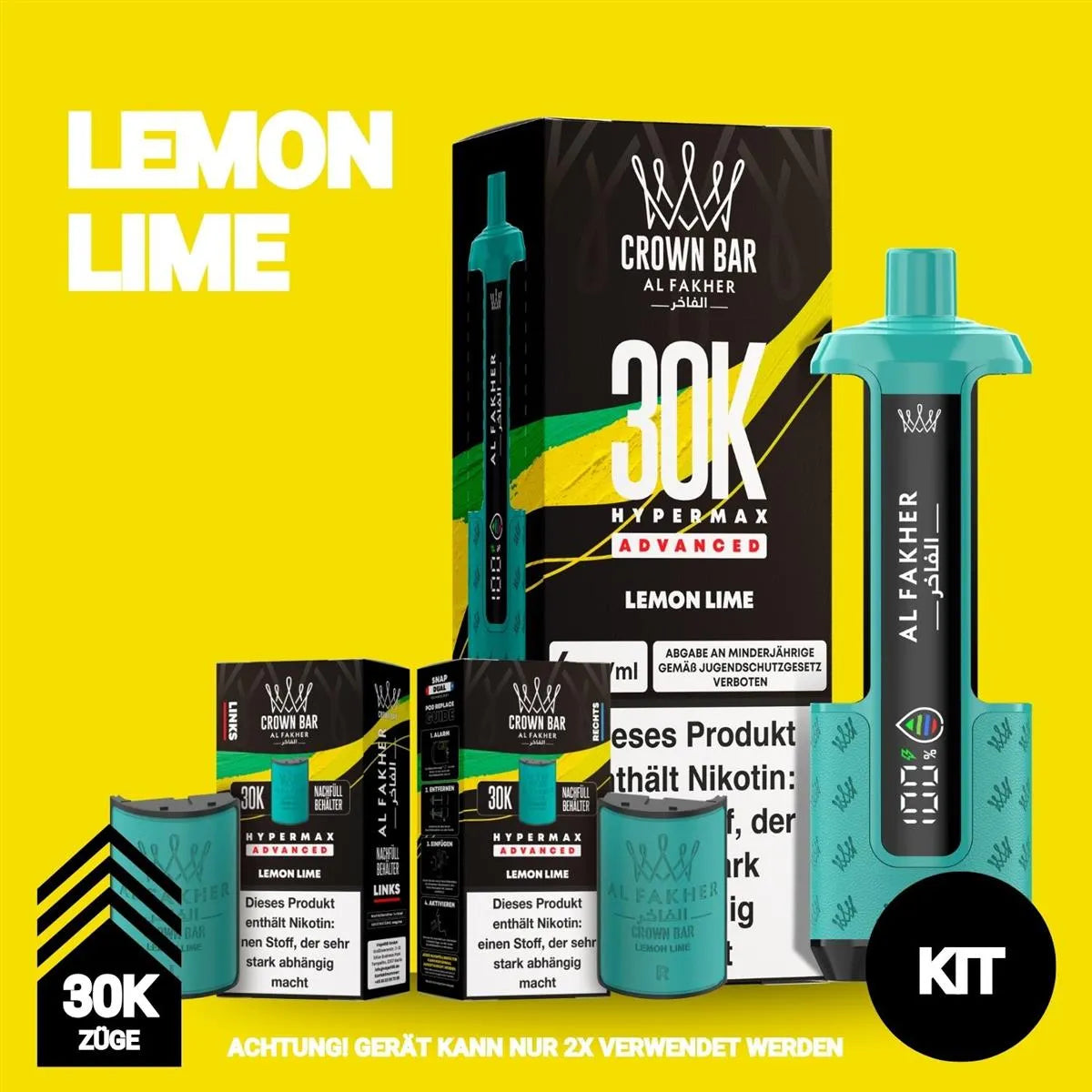 Al Fakher 30K Hypermax Lemon Lime