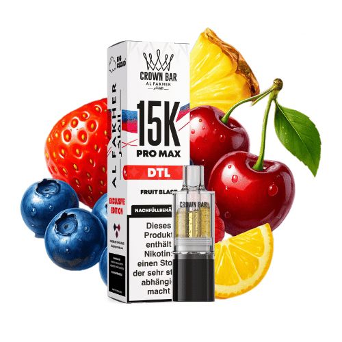 Al Fakher Crown Bar 15K Pro Max DTL Pod Fruit Blast 10ml