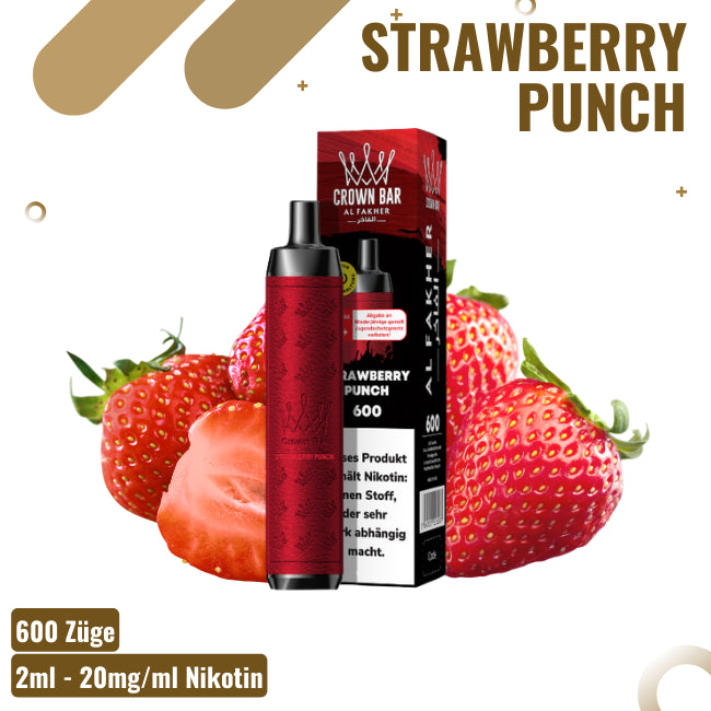 Al Fakher 600 Crown Bar Strawberry Punch