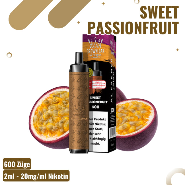 Al Fakher 600 Crown Bar Sweet Passionfruit
